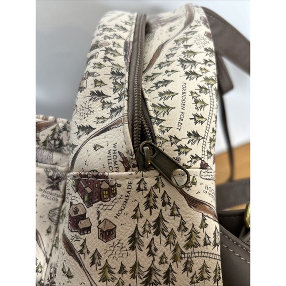 Loungefly Harry Potter School Grounds Map Mini Backpack Hogwarts Map NWOT - Picture 7 of 7